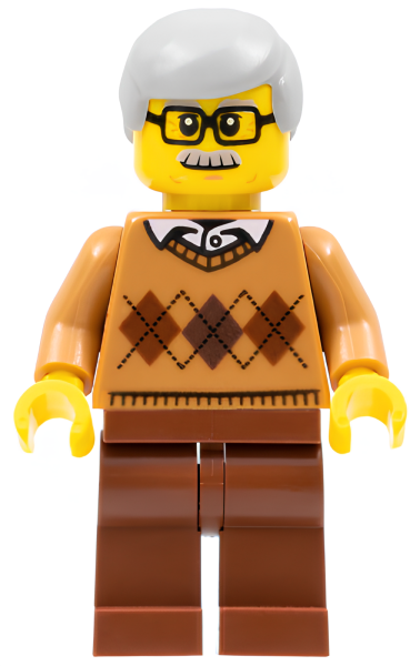 Минифигурка Lego Grandfather - Medium Nougat Argyle Sweater cty0659 U